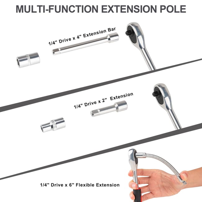 Set di Chiavi a Cricchetto da 46 Pezzi