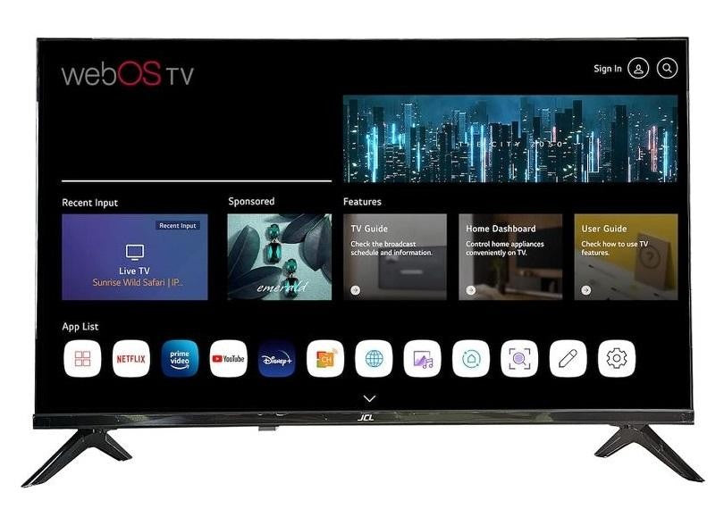 JCL 43" Smart TV 4K WebOS – Modello RWH D